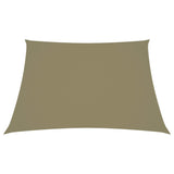 Vidaxl zonnescherm trapezium 3 4x3 m oxford stof beige