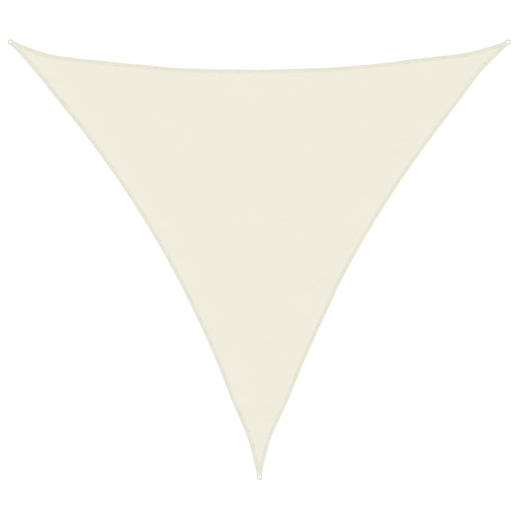 Vidaxl Sun Shade Triangular 4.5x4.5x4.5 M Oxford Fabric Crème -lorato