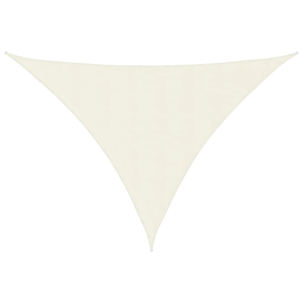 Vidaxl Sunchade Triangular 4x5x5 M Oxford Stoff Crème farbig