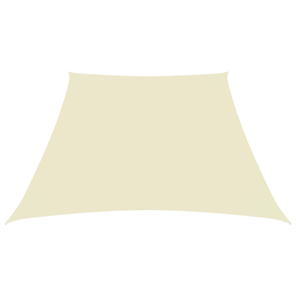Vidaxl Sun Shade Trapezium 3 4x3 M Oxford Fabric Cream