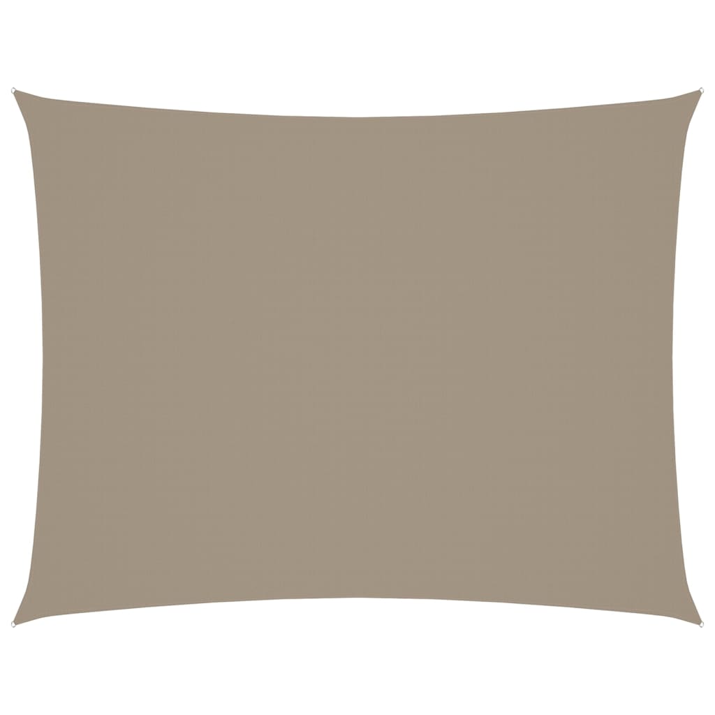 Vidaxl Sun Shade Rectangular 4x5 M Tessuto Oxford Taupe