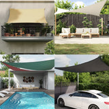 Vidaxl Sun Shade Rectangular 4x5 M Tessuto Oxford Taupe