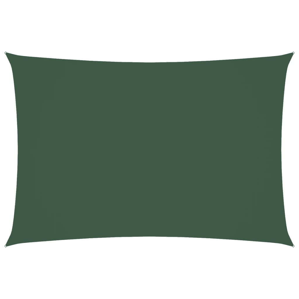Vidaxl Sunshade rektangulær 3x5 m oxford stof mørkegrøn