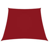 Vidaxl Zonnezeil Trapezium 2 4x3 M Oxford tkanina rdeča
