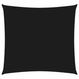 Vidaxl Sun Shade Square 2x2 M Tessuto di Oxford Nero