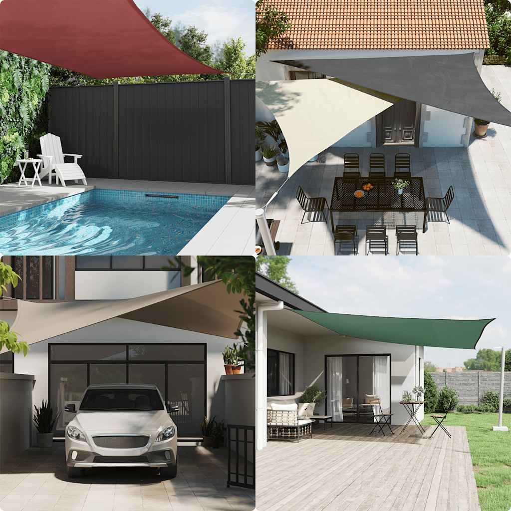 Vidaxl Sun Shade Square 2x2 M Tessuto di Oxford Nero