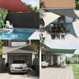 Vidaxl Sun Shade Square 2x2 M Tessuto di Oxford Nero