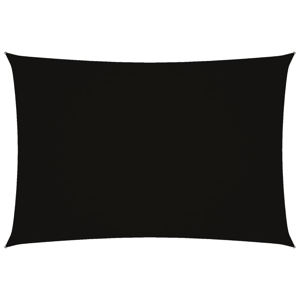 Vidaxl Sunshade Rectangular 3x5 M Oxford Fabric Black