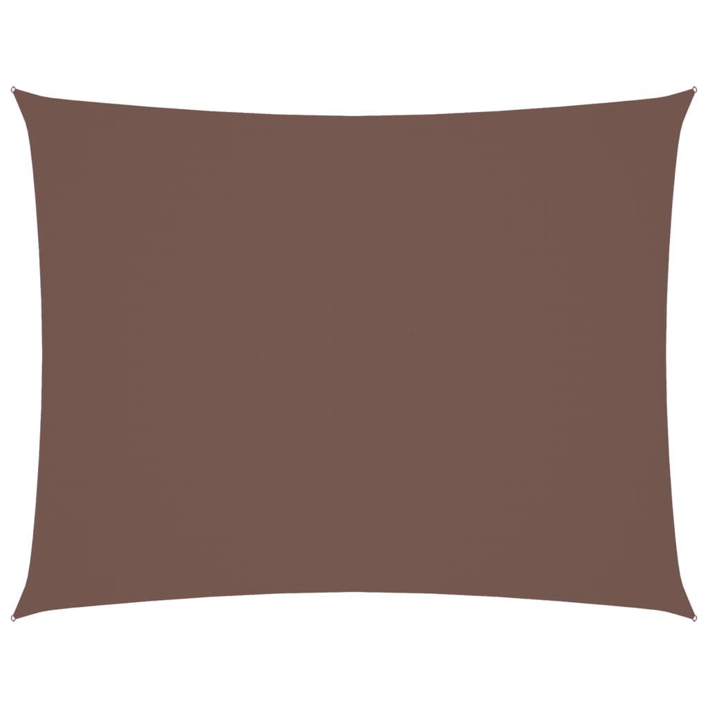 Vidaxl Sun Shade Rectangular 2x3 M tessuto Oxford marrone