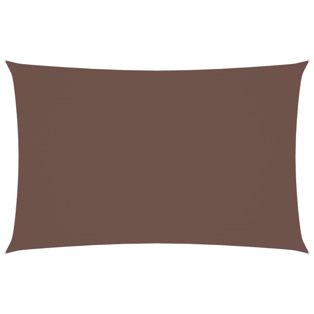Vidaxl Shade Rectangular 2,5x5 M tessuto Oxford marrone