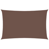 Vidaxl Shade Rectangular 2,5x5 M tessuto Oxford marrone