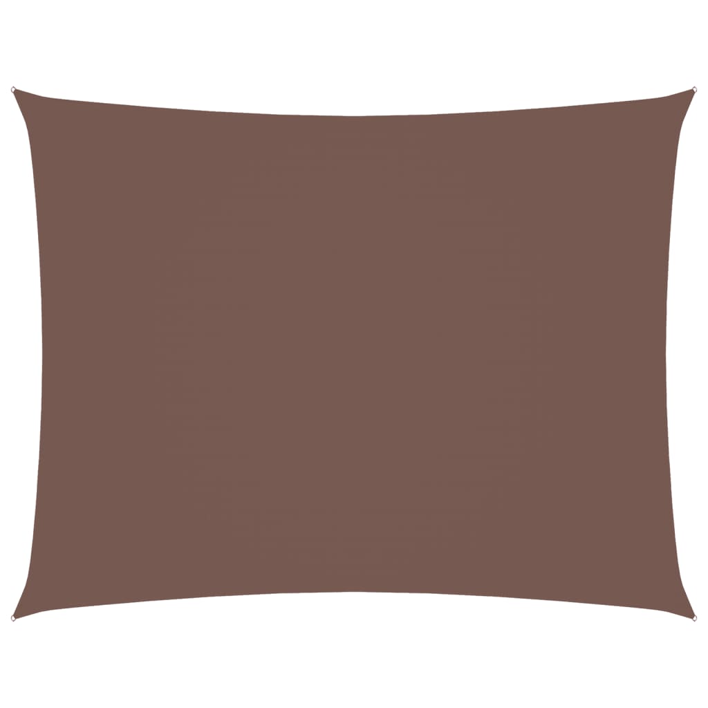 Vidaxl Sun Shade Rectangular 3x4,5 M tessuto Oxford marrone