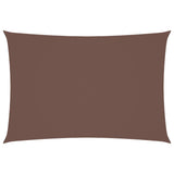 Vidaxl Shade Rectangular 3x5 M tessuto Oxford marrone