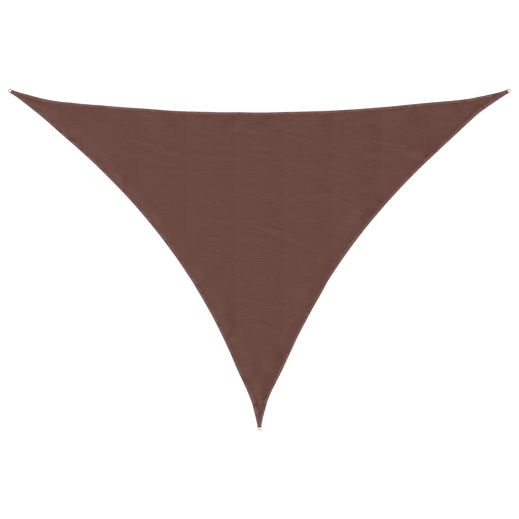 Vidaxl awning triangular 4x4x5.8 m oxford fabric brown