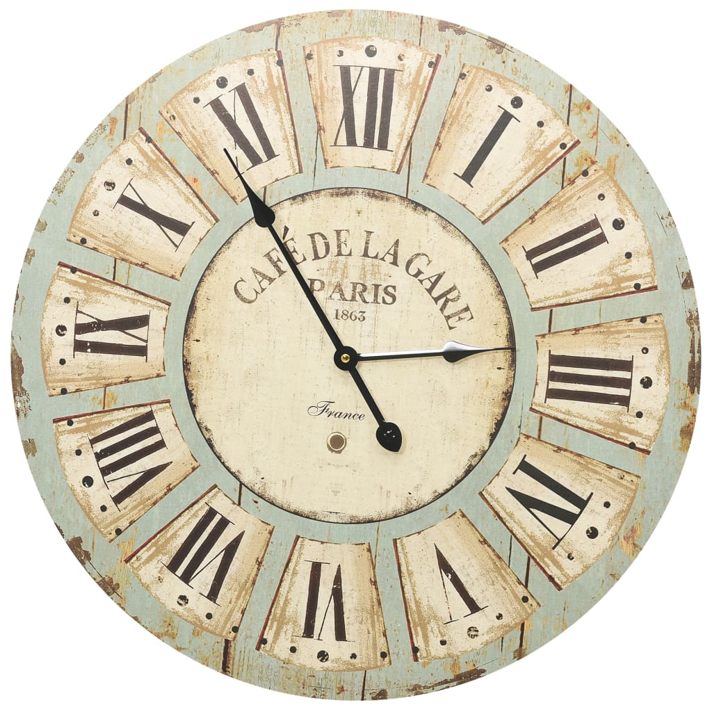 Vidaxl Wanduhr 60 cm MDF Multicolor