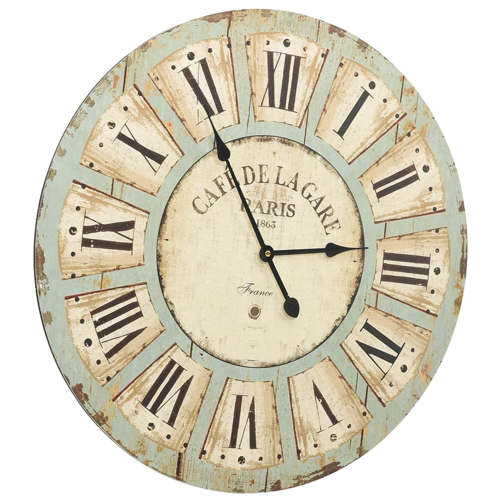 Vidaxl Wanduhr 60 cm MDF Multicolor