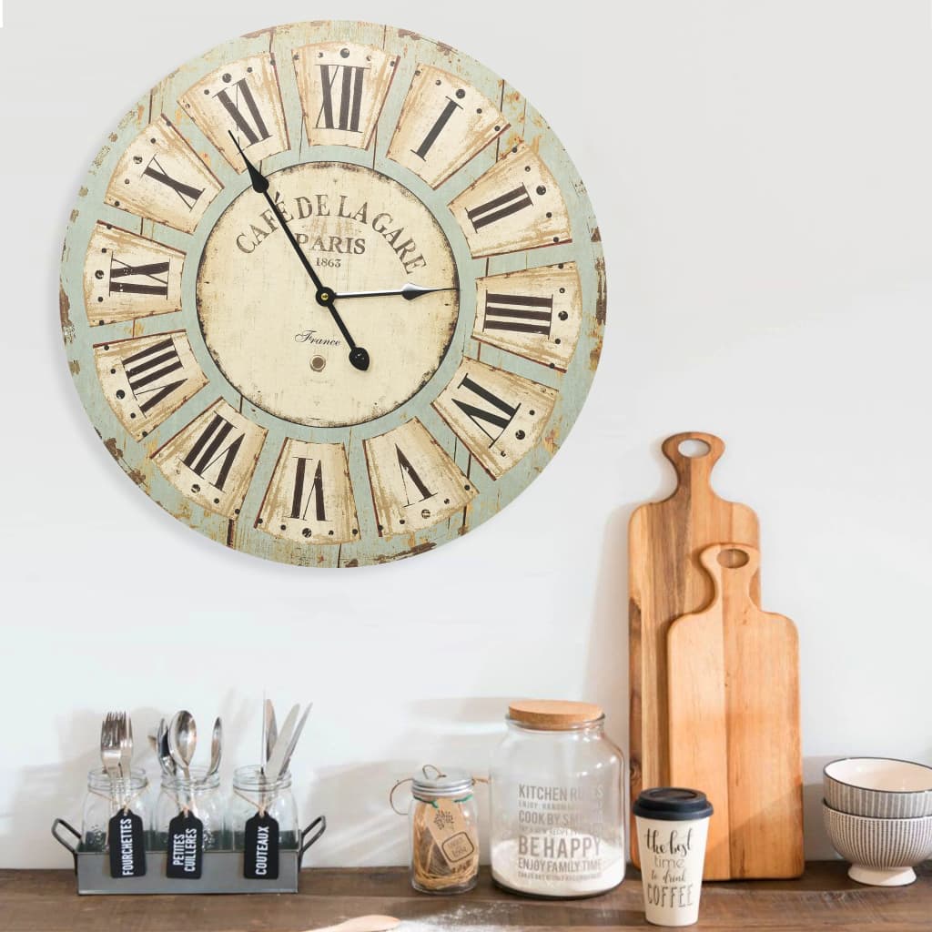 Vidaxl Wanduhr 60 cm MDF Multicolor