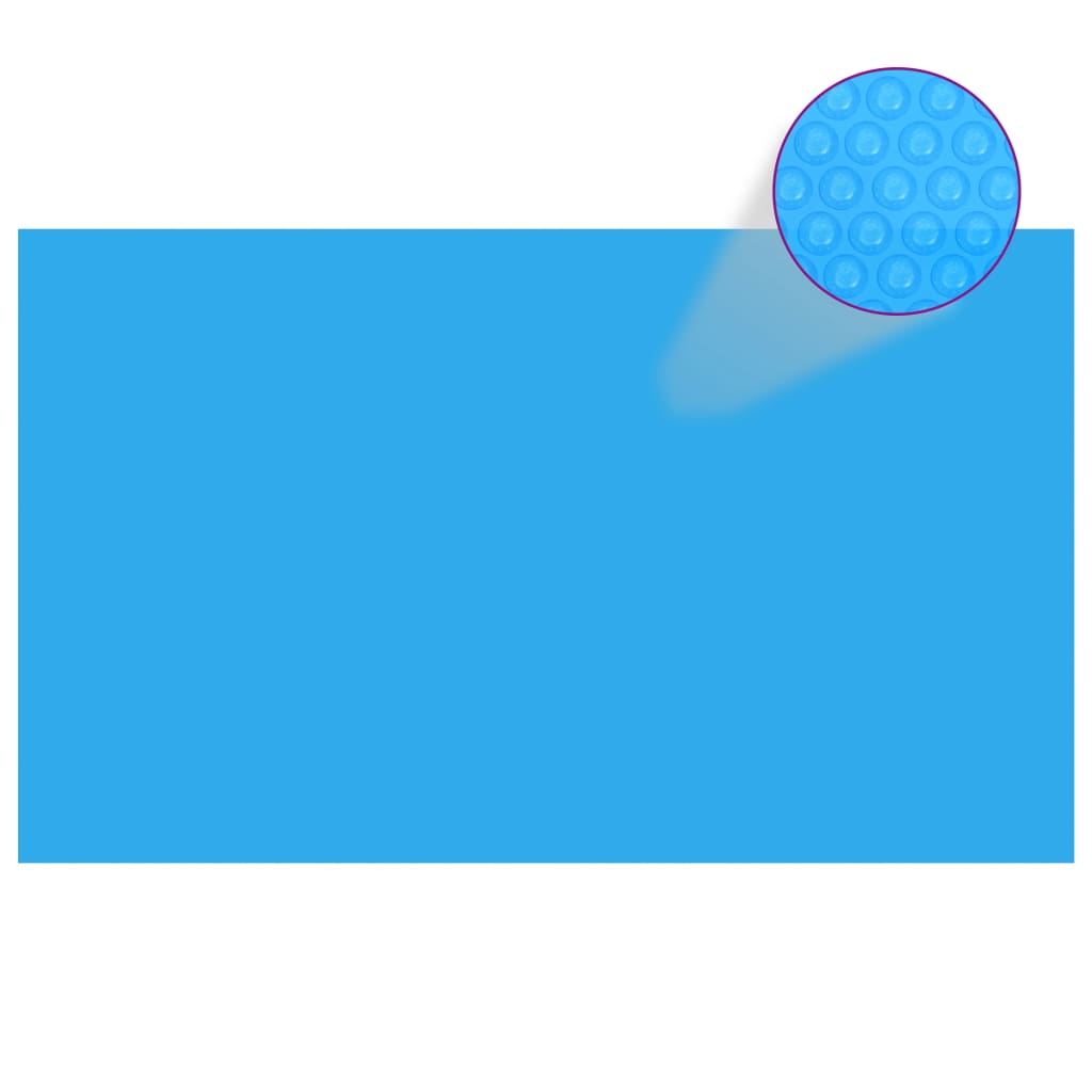 Couverture de piscine vidaxl rectangulaire 500x300 cm pe bleu