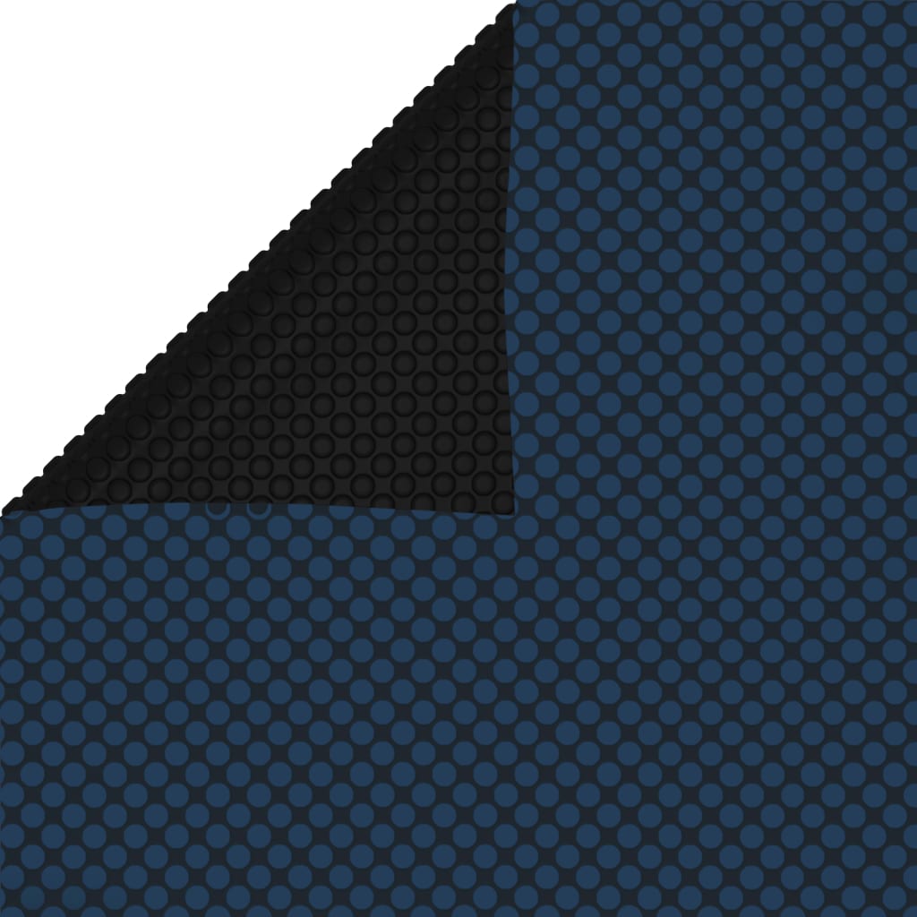 Vidaxl Pool Foil Solar Floating 450x220 cm PE noir et bleu