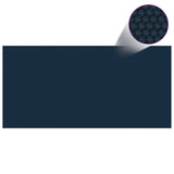 Vidaxl Pool Foil Solar Floating 450x220 cm PE noir et bleu
