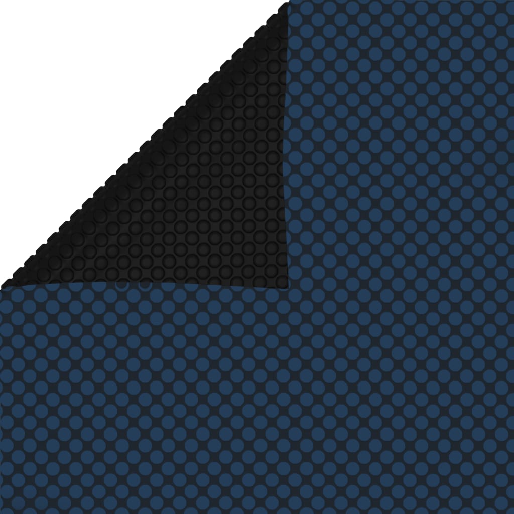 Vidaxl Pool Foil Solar Floating 488x244 cm PE noir et bleu