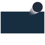Vidaxl Pool Foil Solar Floating 488x244 cm PE noir et bleu