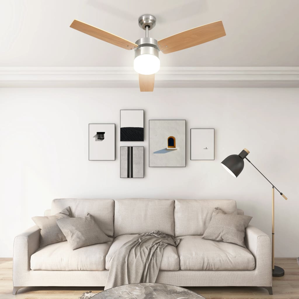 VIDAXL VENTALE A BACCHIO CON RECOTO LAMPAGGIO 108 cm marrone chiaro