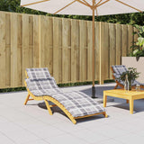 Vidaxl Lounger Kissen 186x58x3 cm Oxford Fabric Diamond Muster grau