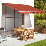 Vidaxl replacement cloth for Luifel 4x3.5 m orange and brown