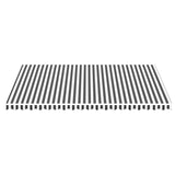 Tissu de remplacement de Vidaxl pour Luifel 5x3,5 M anthracite -colore et blanc