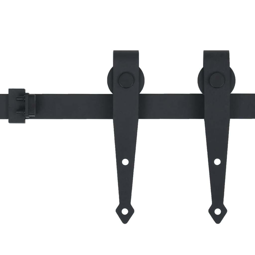 Ensemble de suspension Vidaxl pour une mini-porte en acier au carbone de 200 cm
