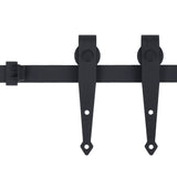 Ensemble de suspension Vidaxl pour une mini-porte en acier au carbone de 200 cm