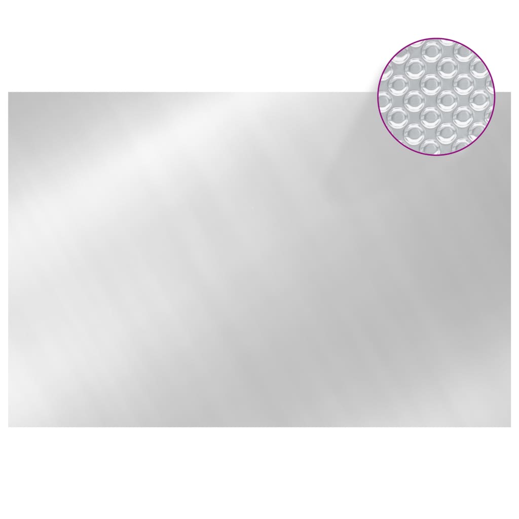 Couvercle de piscine vidaxl 300x200 cm PE argent coloré
