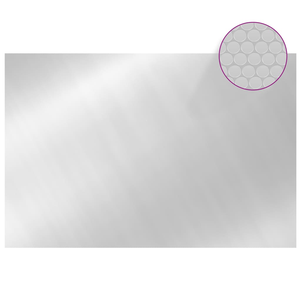 Couvercle de piscine vidaxl 300x200 cm PE argent coloré