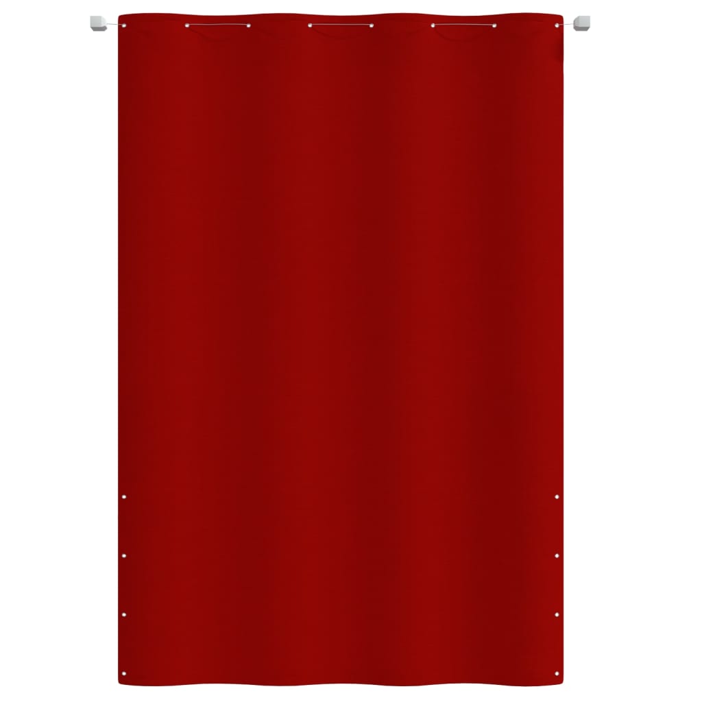 Écran de balcon Vidaxl 160x240 cm Oxford Fabric Red