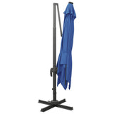 Vidaxl schwëmmt Paraseols mat Pole a LED LED LED 300 CM AZURE BLUE