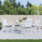 Cuscini da sedia Vidaxl 4 pezzi 40x40x7 cm tessuto di oxford grigio