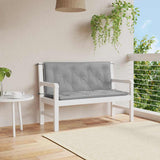 Vidaxl Garden Bench Pushion 120x (50+50) X7 cm Oxford Stof Gray Gray
