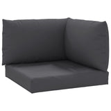 Vidaxl Palletkuddar 3 St Oxford Fabric Anthracite
