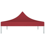 Vidaxl Party Tent Roof 270 g m² 2x2 m Bordeaux rouge