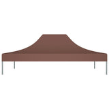 Střecha stanu Vidaxl Party 270 g m² 4,5x3 m hnědá