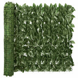 Écran de balcon Vidaxl avec feuilles vert foncé 500x75 cm