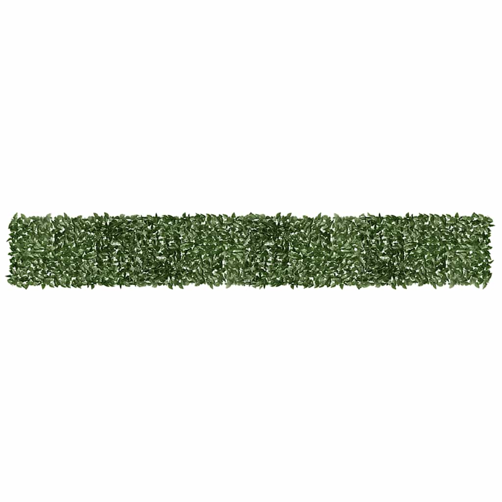 Écran de balcon Vidaxl avec feuilles vert foncé 500x75 cm