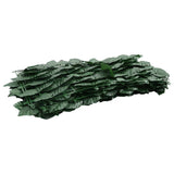 Écran de balcon Vidaxl avec feuilles vert foncé 300x150 cm