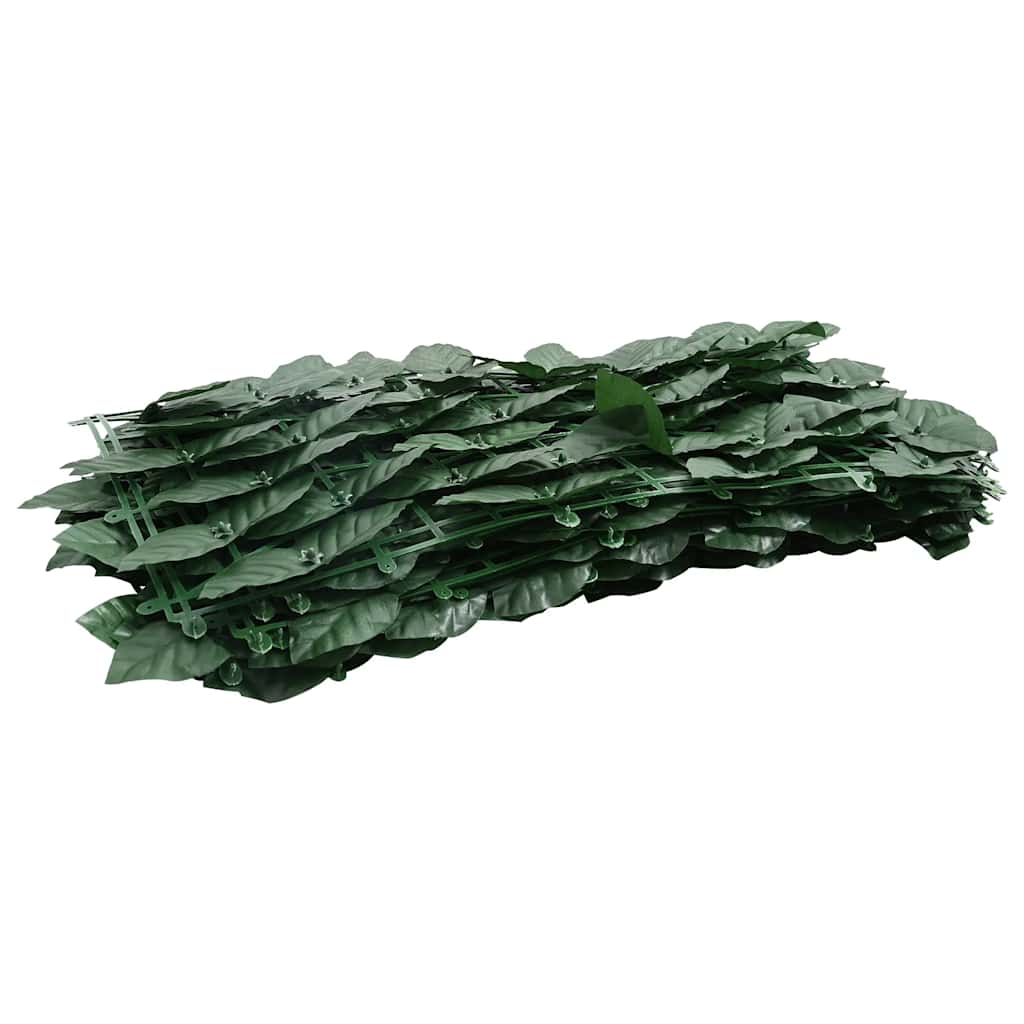 Écran de balcon Vidaxl avec feuilles vert foncé 400x150 cm