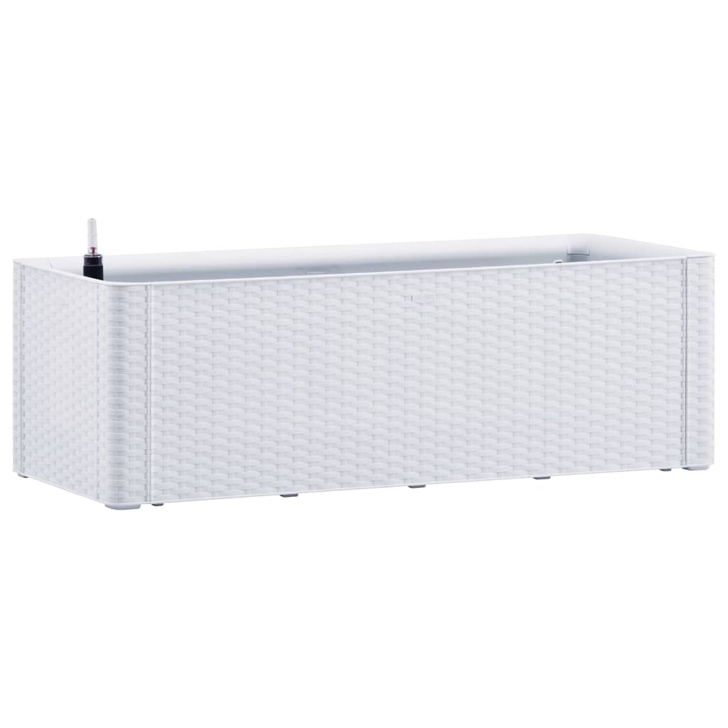 Vidaxl fioriera in alto con sistema auto -impiegato 100x43x33 cm bianco