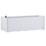 Vidaxl fioriera in alto con sistema auto -impiegato 100x43x33 cm bianco