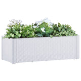 Vidaxl fioriera in alto con sistema auto -impiegato 100x43x33 cm bianco