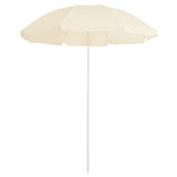 Parasol vidaxl avec poteau en acier 180 cm sable -colored