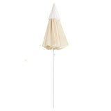 Parasol vidaxl avec poteau en acier 180 cm sable -colored